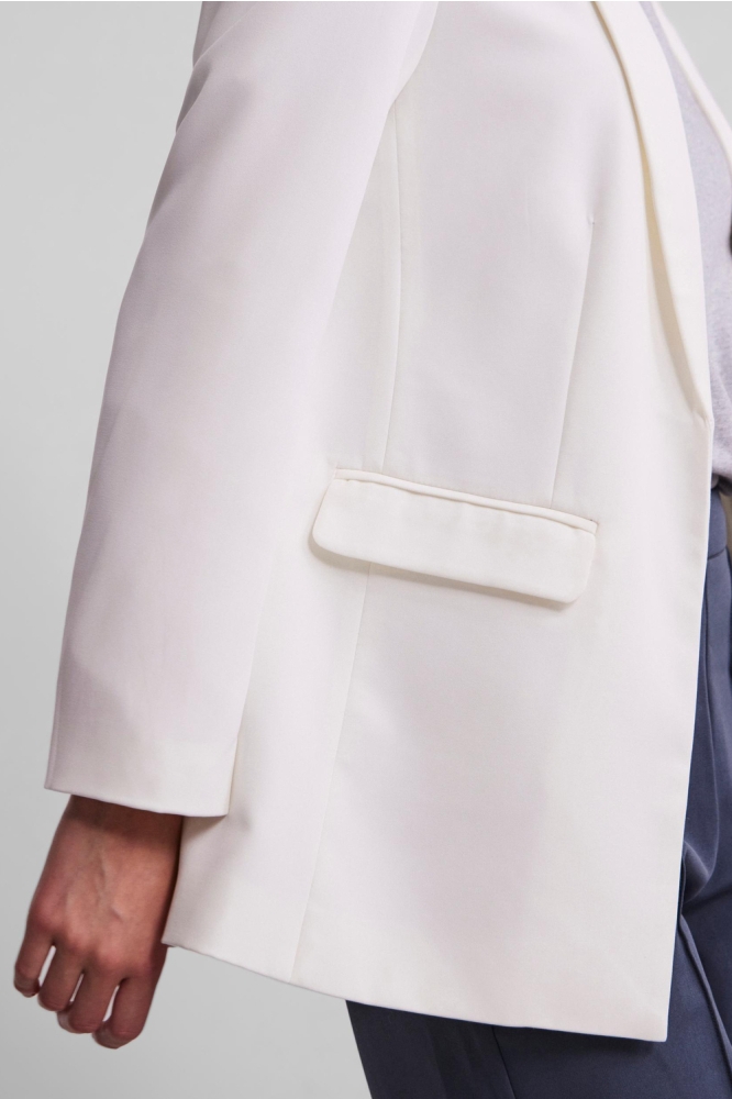 PCBOSSY LS LOOSE BLAZER NOOS 17114792 Cloud Dancer